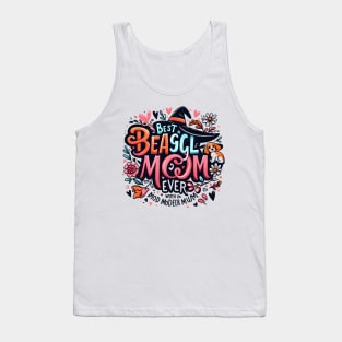 Best Beagle Mom Ever Distressed  dog funny Tank Top